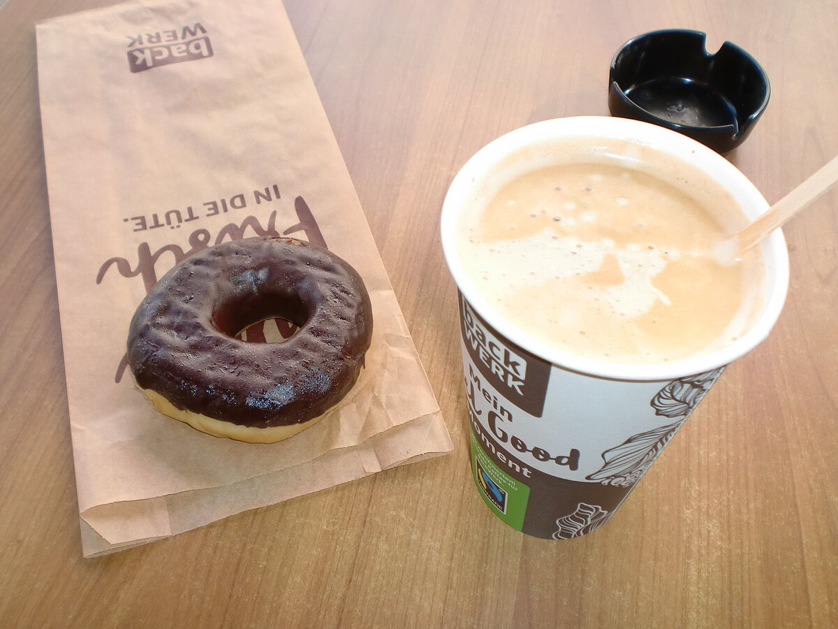 Coffee and donut