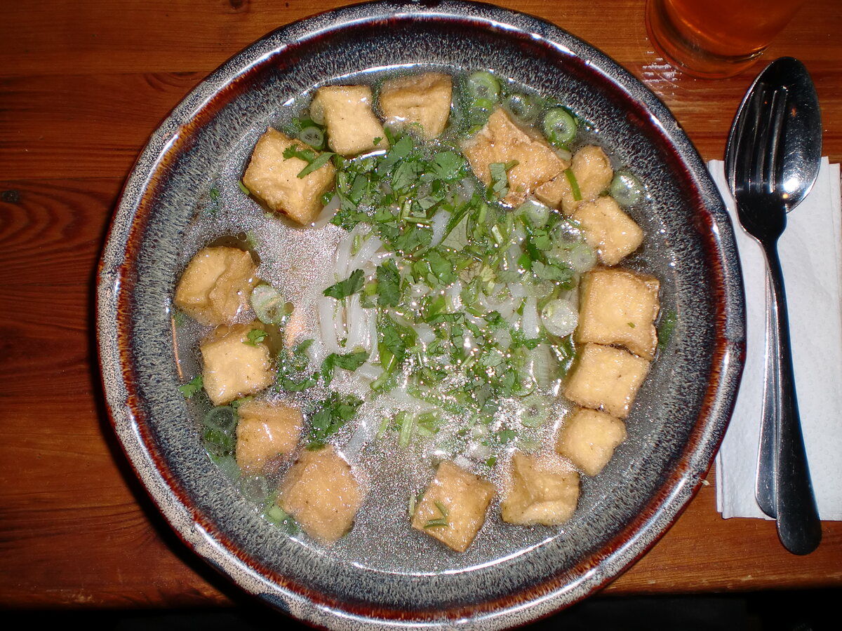 Pho with tofu